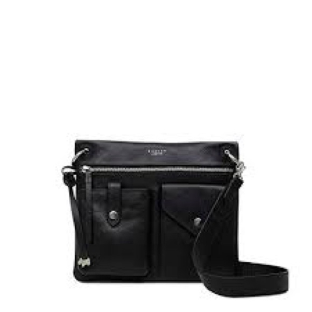 Radley London black leather Wilton Way Crossbody bag small/medium